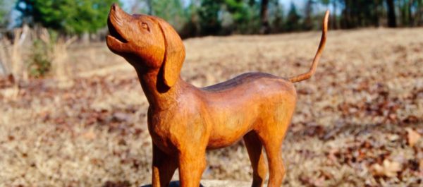 dog carving by George Berry