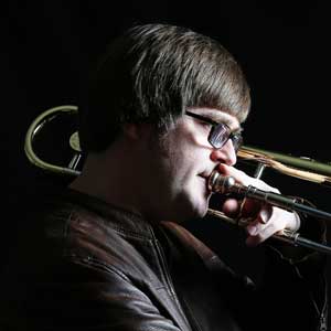 trombonist Bob Dowell, Greenville, Mississippi