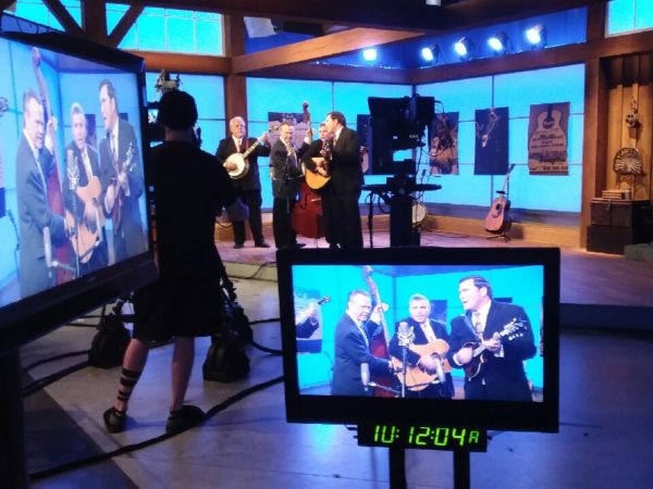 Alan Sibley and the Magnolia Ramblers shooting their television series