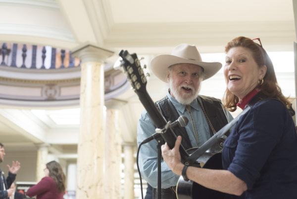 Hal and Connie Jeanes performing at the 2019 Arts Day at the Capitol