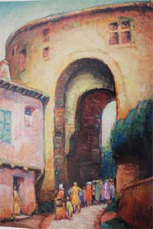 Portal to the City Cordes France by Marie Hull