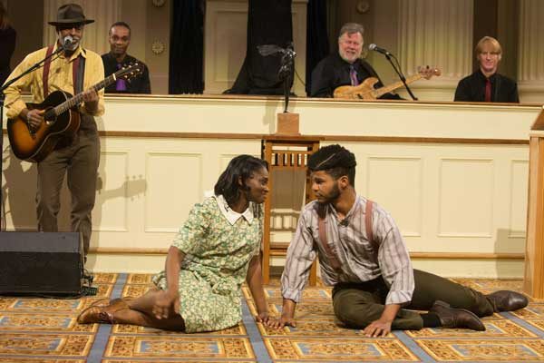 Actors from New Stage Theatre performing at the 2019 Governor's Arts Awards