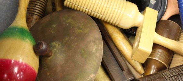 a group of hand percussion instruments