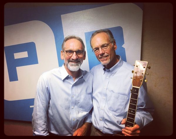 Malcolm White with musician Bill Ellison, guest on Mississippi Arts Hour