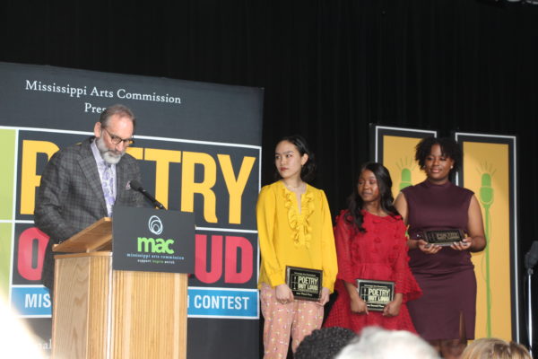 Malcolm White and 2020 Poetry Out Loud finalists