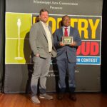 MAC Executive Director David Lewis and 2023 MS Poetry Out Loud Champion Edward Wilson
