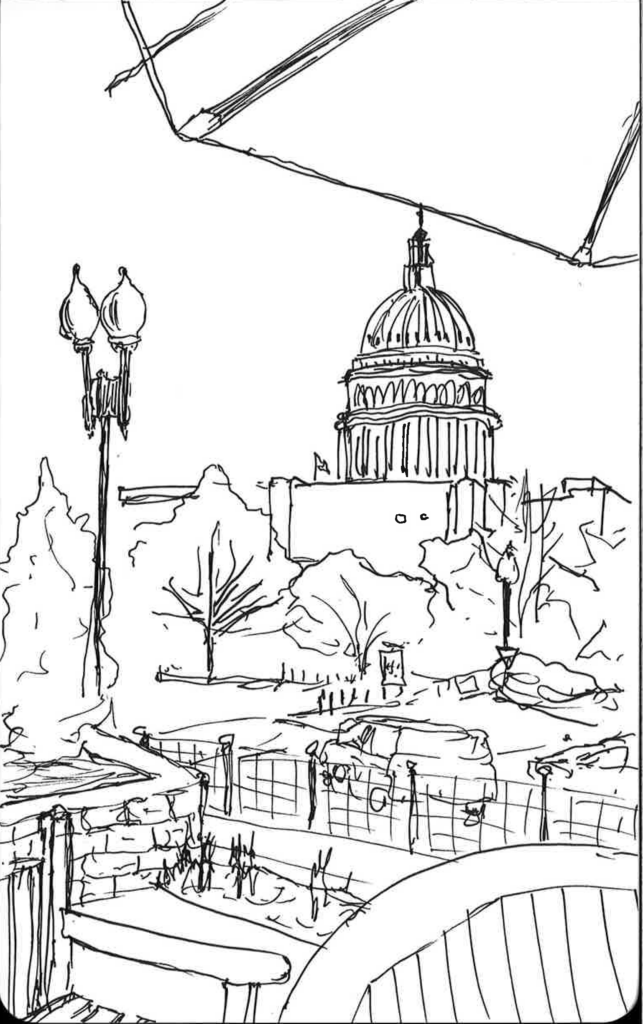 David's Sketch of the U.S. Capitol