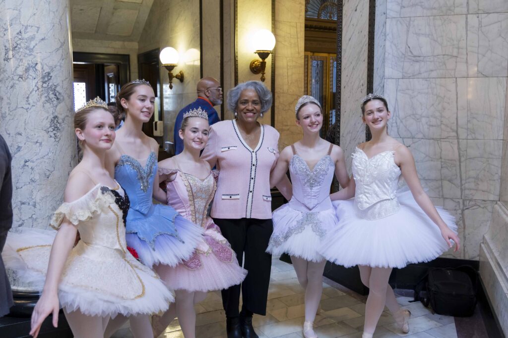 Ballerinas and MAC Board Member Verna Ransom at 2025 MAC Arts Day